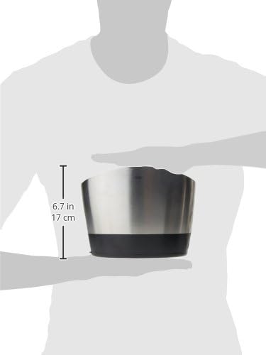 OXO Good Grips Küchenutensilienhalter aus gebürstetem Edelstahl Brushed Utensil Holder Single, Brush