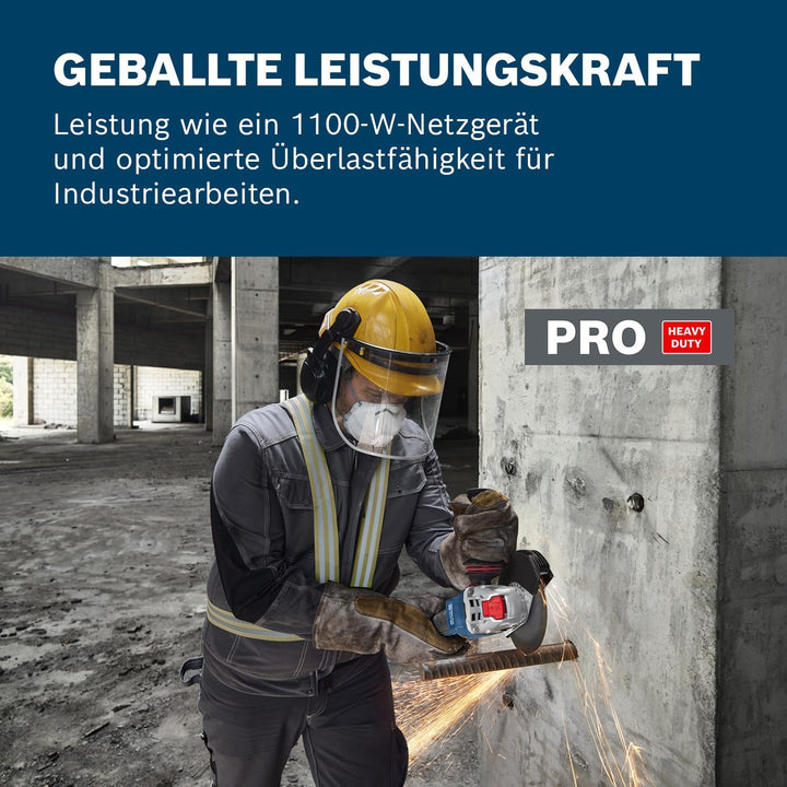 Bosch Professional 18V System Akku-Winkelschleifer mit X-LOCK GWX 18V-11 S (inkl. Vibration Control