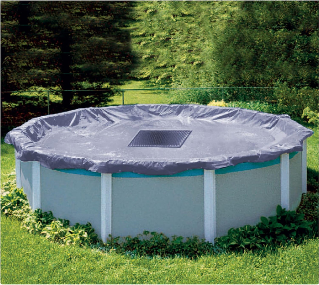 WerkaPro 10665 Abdeckplane, Durchmesser 6 m, für runde Pools, Durchmesser 5,4 m, Grau, m