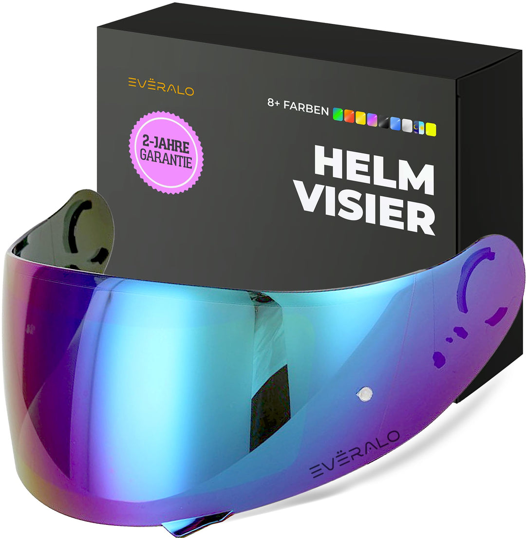 kompatibel mit Visier Shoei Gt Air - Gt Air 2 - Neotec - Opticson - Cns 1 (Iridium Chrom), Iridium C
