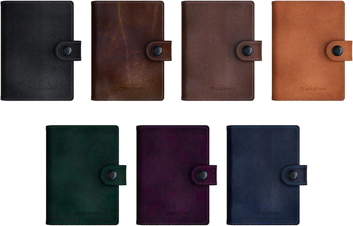 Ledlenser Lite Wallet Portemonnaie, Classic Chestnut, integrierter RFID-Schutz, aufladbares LED-Lich