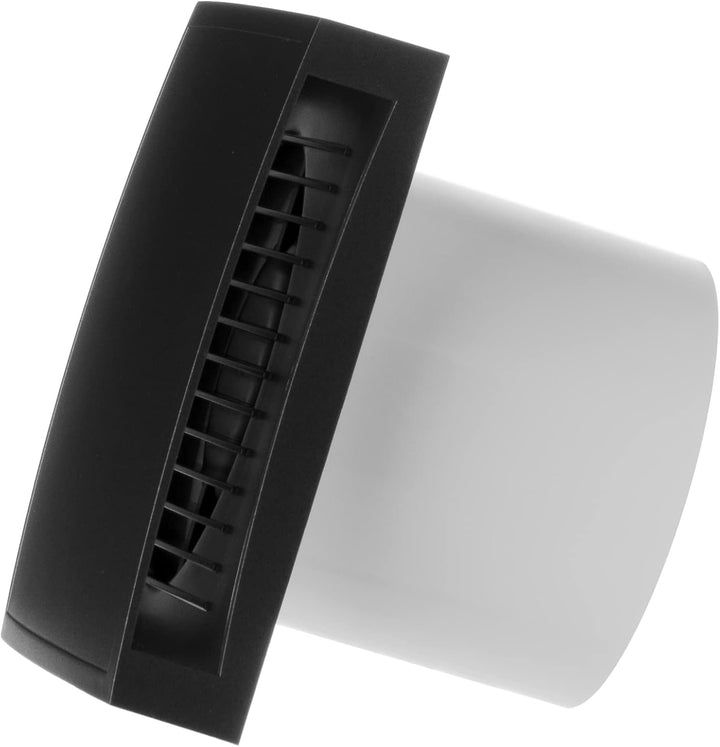 Steinberg14 Ø 100mm Badlüfter Fan - Anthrazit Front - Ventilator zur Belüftung in Bad und WC Ø 100mm