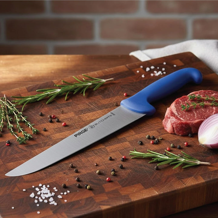 Pirge Butcher's Metzgermesser 26 cm Blau Schlachtermesser - Fleischermesser - Stechmesser - Exzellen