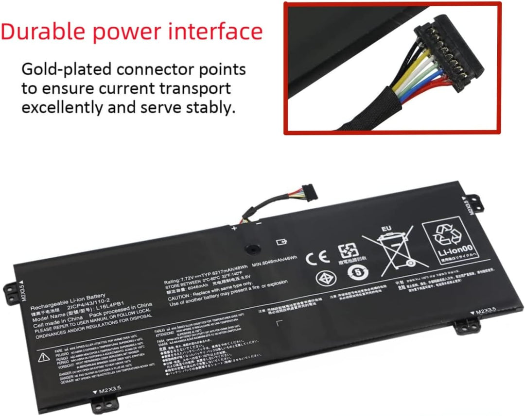PUGASR L16C4PB1 L16L4PB1 L16M4PB1 Laptop Akku Kompatibel mit Lenovo Yoga 720-13IKB 730-13IKB 730-13I
