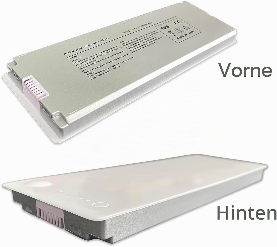 A1181 Laptop Batterie Ersatz für Apple 13" MacBook A1185 (Mid/Late 2006, Mid/Late 2007, Early/Late 2