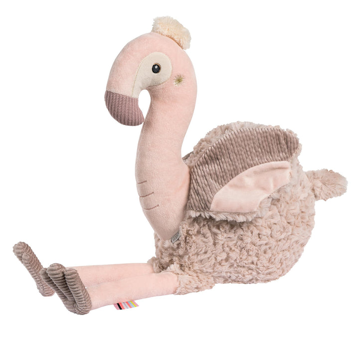 Fehn Kuscheltier Flamingo XL – Grosses Stofftier &amp; Einschlafhilfe | Spielgefährte und Beschützer zum