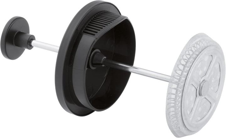 Cilio Kaffeebereiter MATERA 3 Tassen Schwarz, 350 ml Gusseisen-Kaffeekanne innen emailliert, 15,5 cm