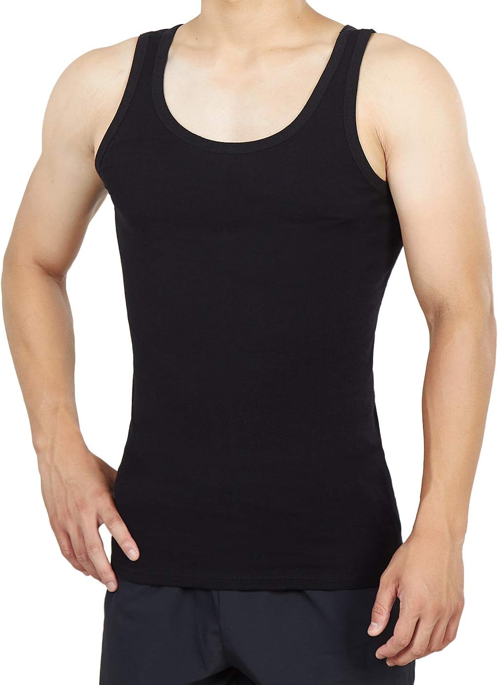 NUOZA 3/5er Pack Unterhemd Herren Tank Top Viele Farben 100% Hochwertige Baumwolle Schrumpft Nicht V