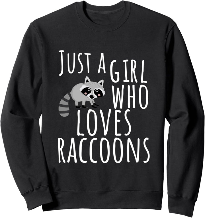 Müll-Panda nur ein Mädchen, das Waschbären liebt Sweatshirt