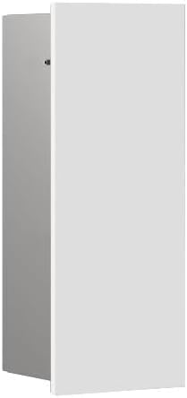 EMCO Asis Pure Unterputz-Toilettenbürstengarnitur-Modul, Badezimmerschrank mit Toilettenbürste, Hoch