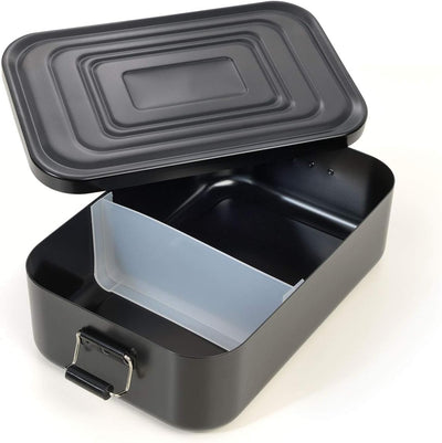 Troika Unisex – Erwachsene Lunchbox, schwarz, Brotdose XL