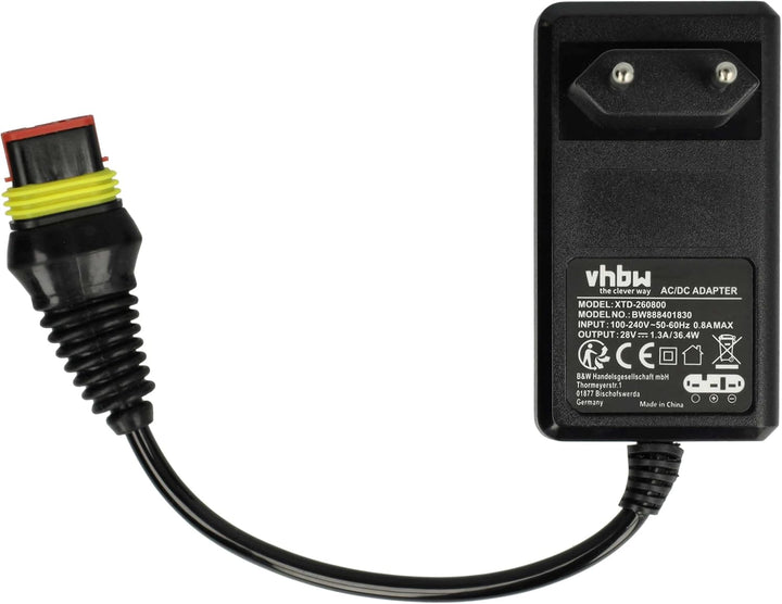 vhbw 1x Netzteil, 1x 3000 mAh Akku, 1x 20 m Niederspannungskabel kompatibel mit Husqvarna Automower