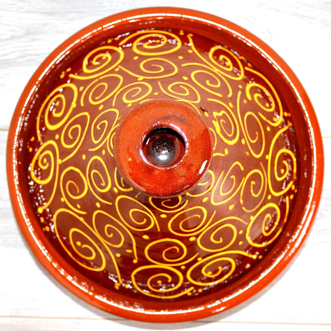 Marokkanische Tajine, Kochtopf, Gartopf, Schmortopf, für 4-5 Personen, original aus Marokko, handget