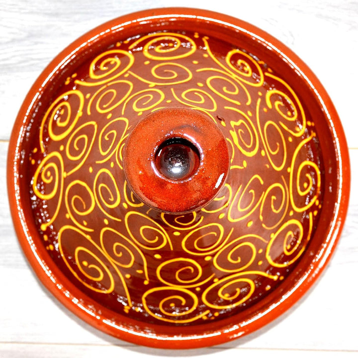 Marokkanische Tajine, Kochtopf, Gartopf, Schmortopf, für 4-5 Personen, original aus Marokko, handget