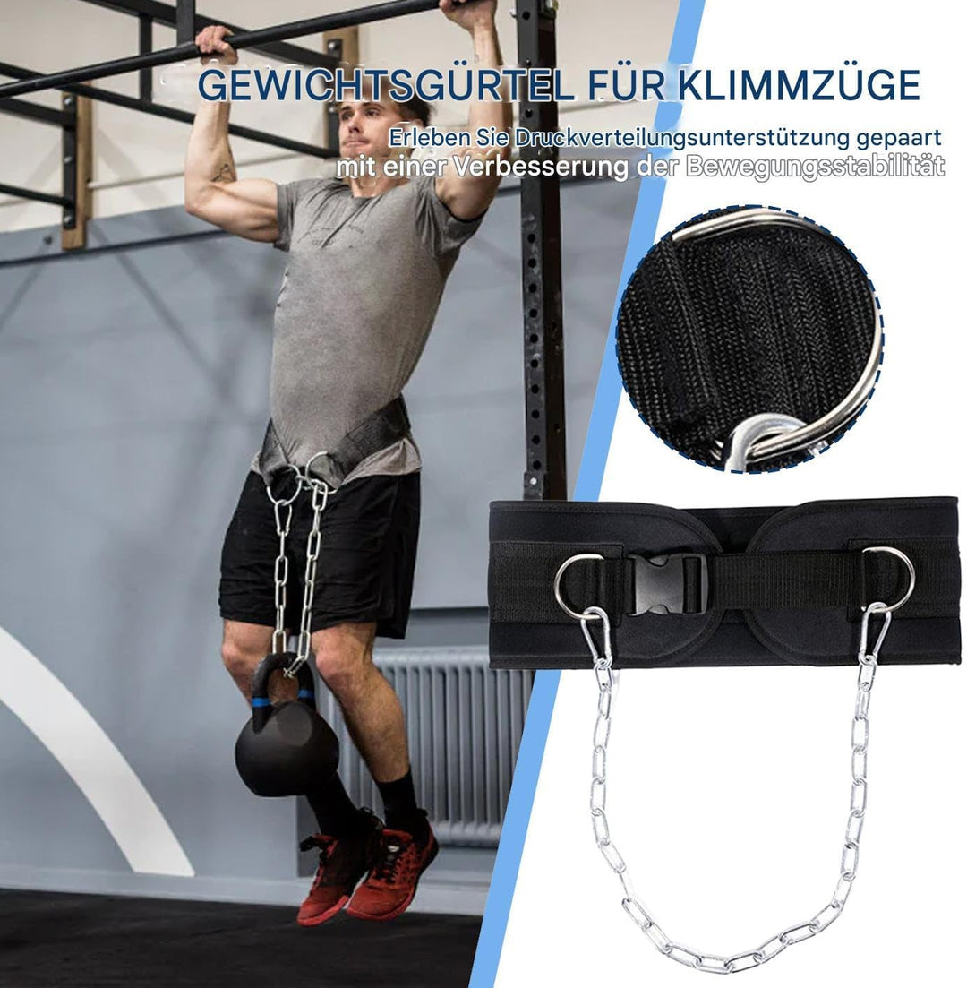 Dip Gürtel,Kraftdreikampf Gürtel Für Fitnessstudio Krafttraining | Doppel-D-Ring Gewichthebergürtel