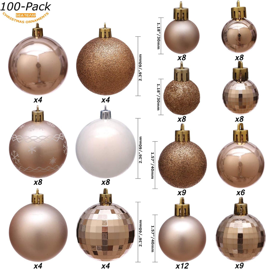 Sea Team 100 Stück von gemischten Kombination bruchsicher und stossfester Geschenk-Verpackungskasten