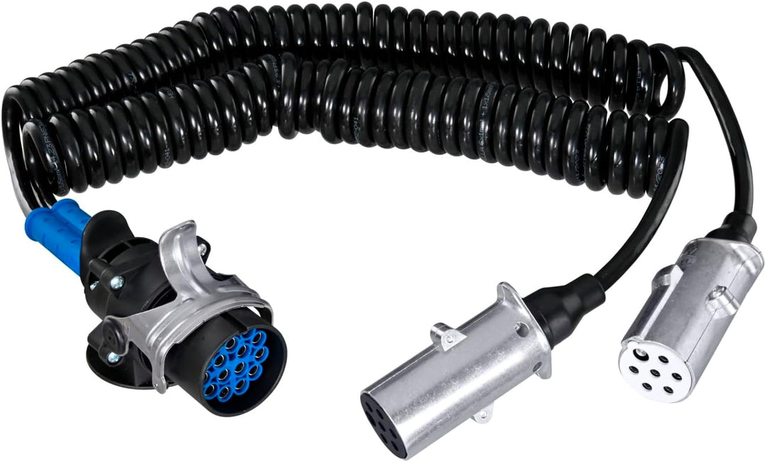 HELLA - Adapterkabel, Anhängersteckdose - 24V - Stecker: 157/7 - Länge: 4m - 8JA 005 952-041