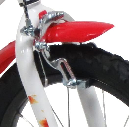 Denver Babys (Jungen) 16" Teen Monster 2416 Bike, Weiss/Rot/Schwarz