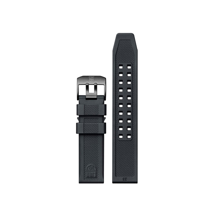 Luminox Uhrenarmband FPX.3000.21H.2.K - 21mm Schwarzes Ersatzarmband aus Gummi mit Edelstahl Dornsch