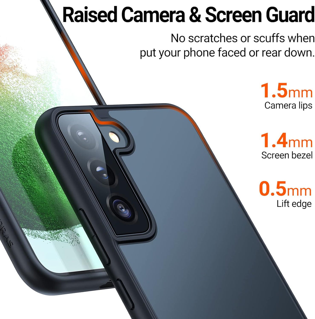 TORRAS Militärschutz für Samsung Galaxy S22 Hülle (Echtes Militär Drop Zertifiziert) Extrem Stossfes