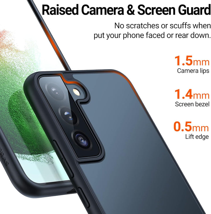 TORRAS Militärschutz für Samsung Galaxy S22 Hülle (Echtes Militär Drop Zertifiziert) Extrem Stossfes