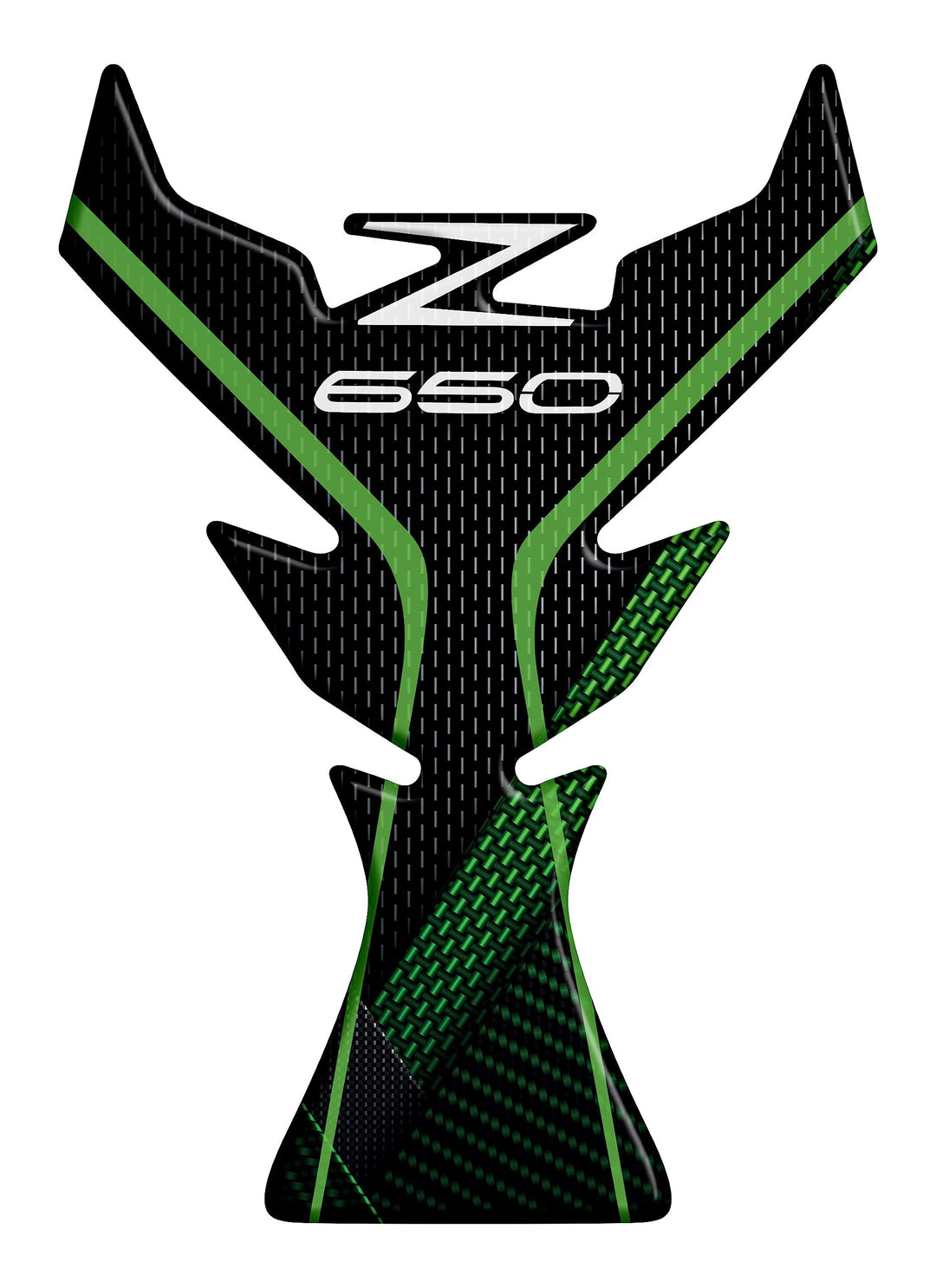 Paraserbatoio.it Aufkleber aus Harz, 3D-Effekt, kompatibel mit Kawasaki Z650 (Metallic Matte Graphen