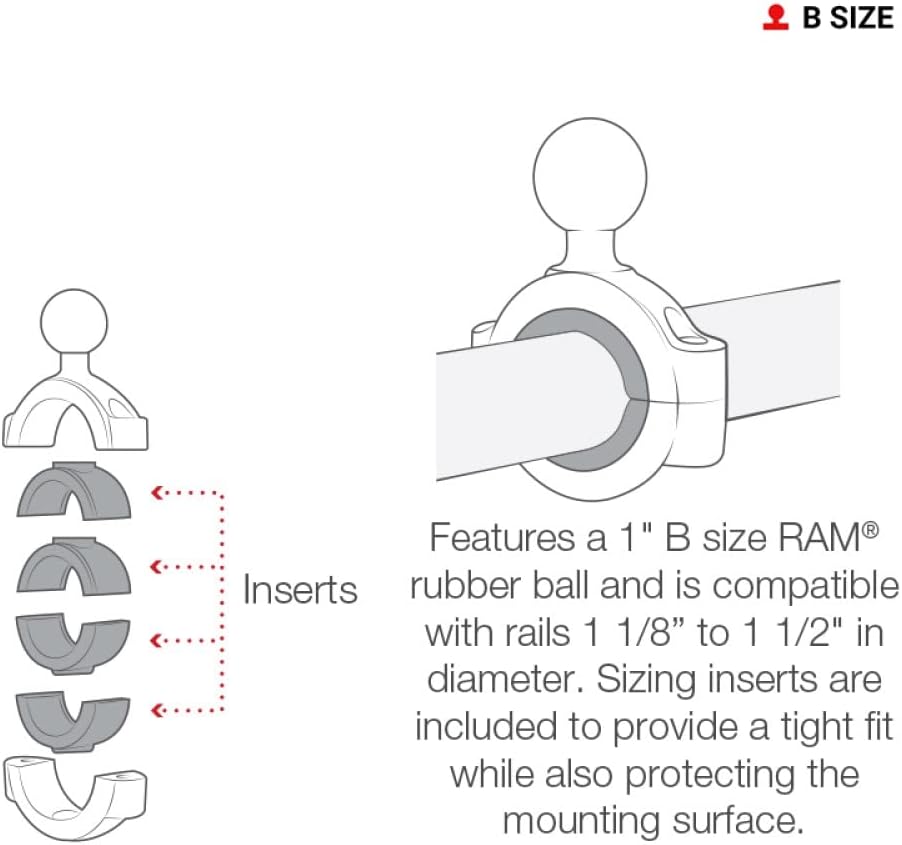 Ram-Mount RAM-B-408-112-15U Halterungsset - Halterungsset (127g)