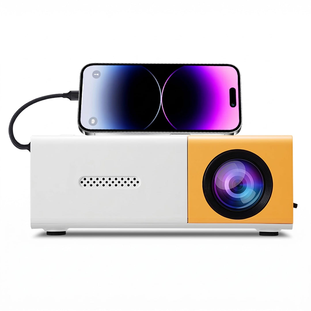 Zunate Smart Projector, 1080p Full HD Tragbarer Filmprojektor mit 100ansi Helligkeit und Manuellem Z