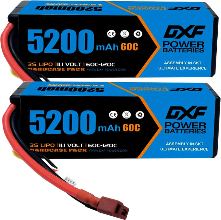 DXF 3S Lithium-Batterie, 5200mAh, 11.1V, 60C, RC-Batterie, mit Deans-Anschluss für ferngesteuertes A