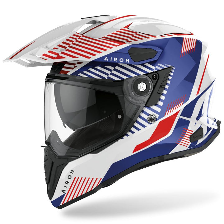 Airoh Helm Commander Boost White/Blue Gloss XS