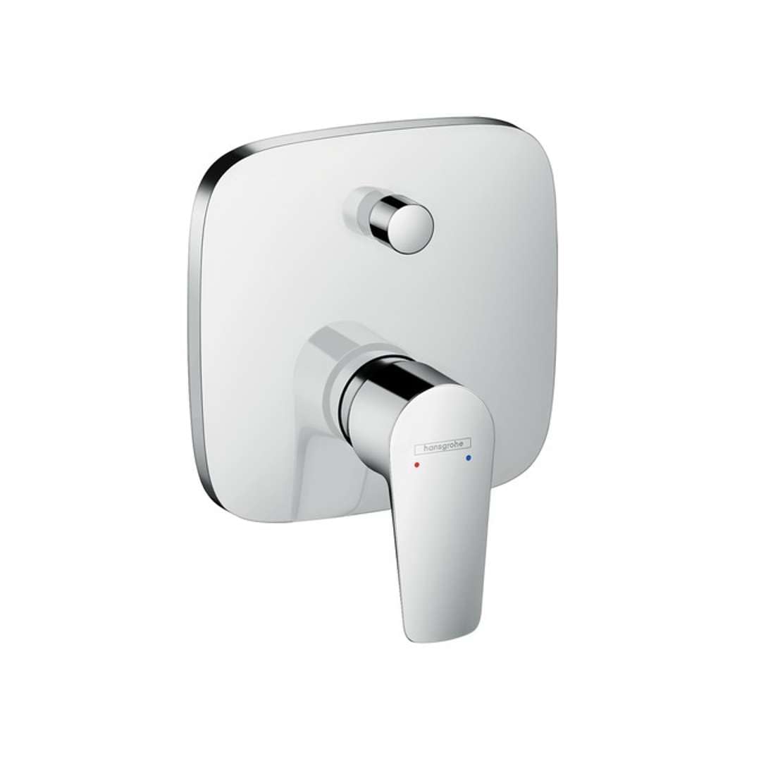 hansgrohe Wannenarmatur Talis E, Unterputz Badarmatur für 2 Funktionen, Chrom