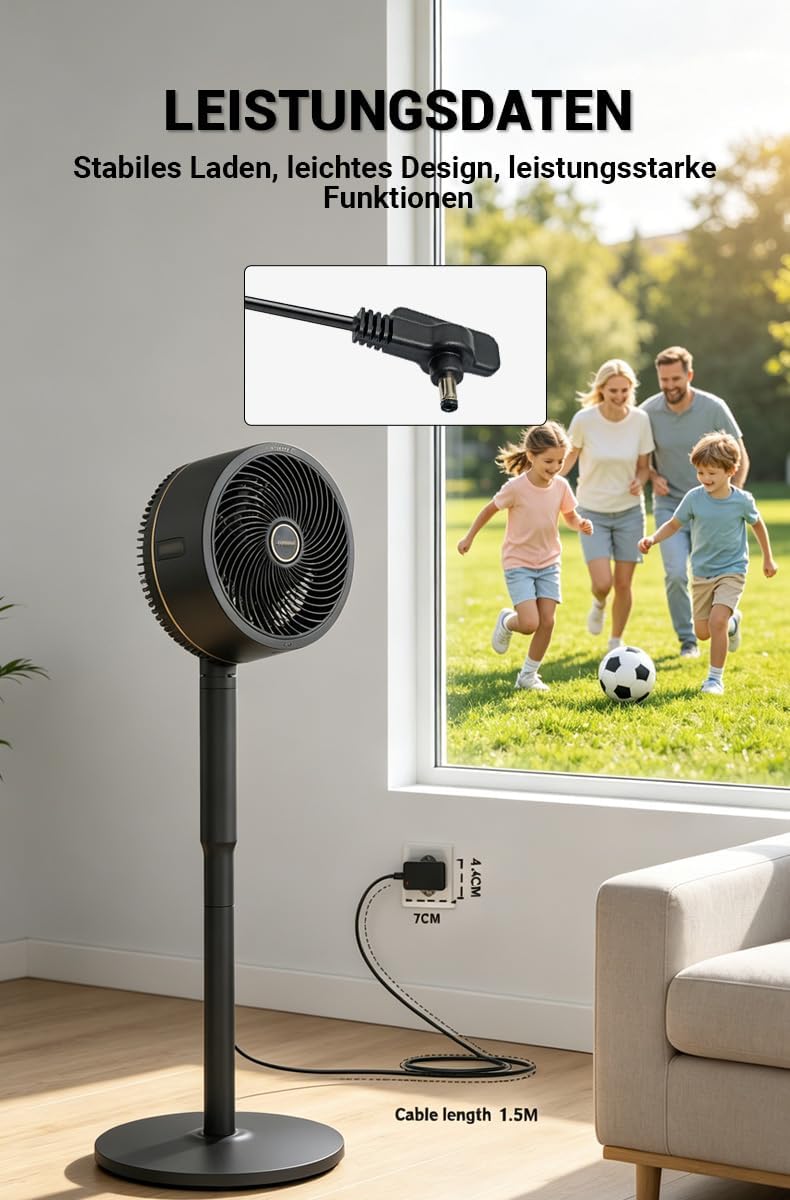 Bouge Netzteil Kompatible mit Shark FlexBreeze Ventilator FA222 FA302 FA300 | Ladegerät für Shark Fl