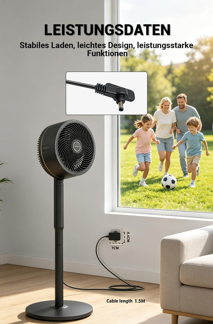Bouge Netzteil Kompatible mit Shark FlexBreeze Ventilator FA222 FA302 FA300 | Ladegerät für Shark Fl