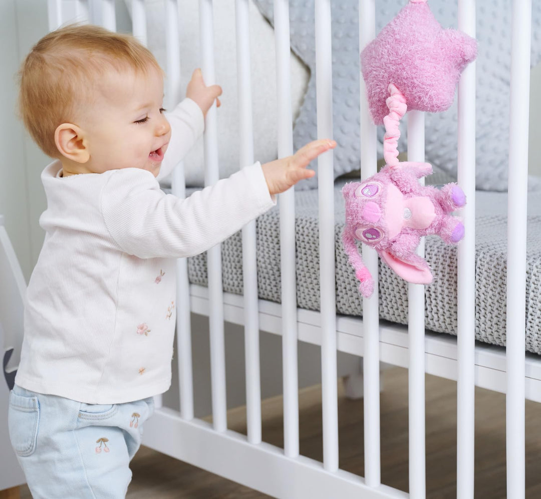 Disney Angel Spieluhr aus Plüsch – Kuscheltier mit Einschlafmelodie, weicher Stoff, detailreicher Ch