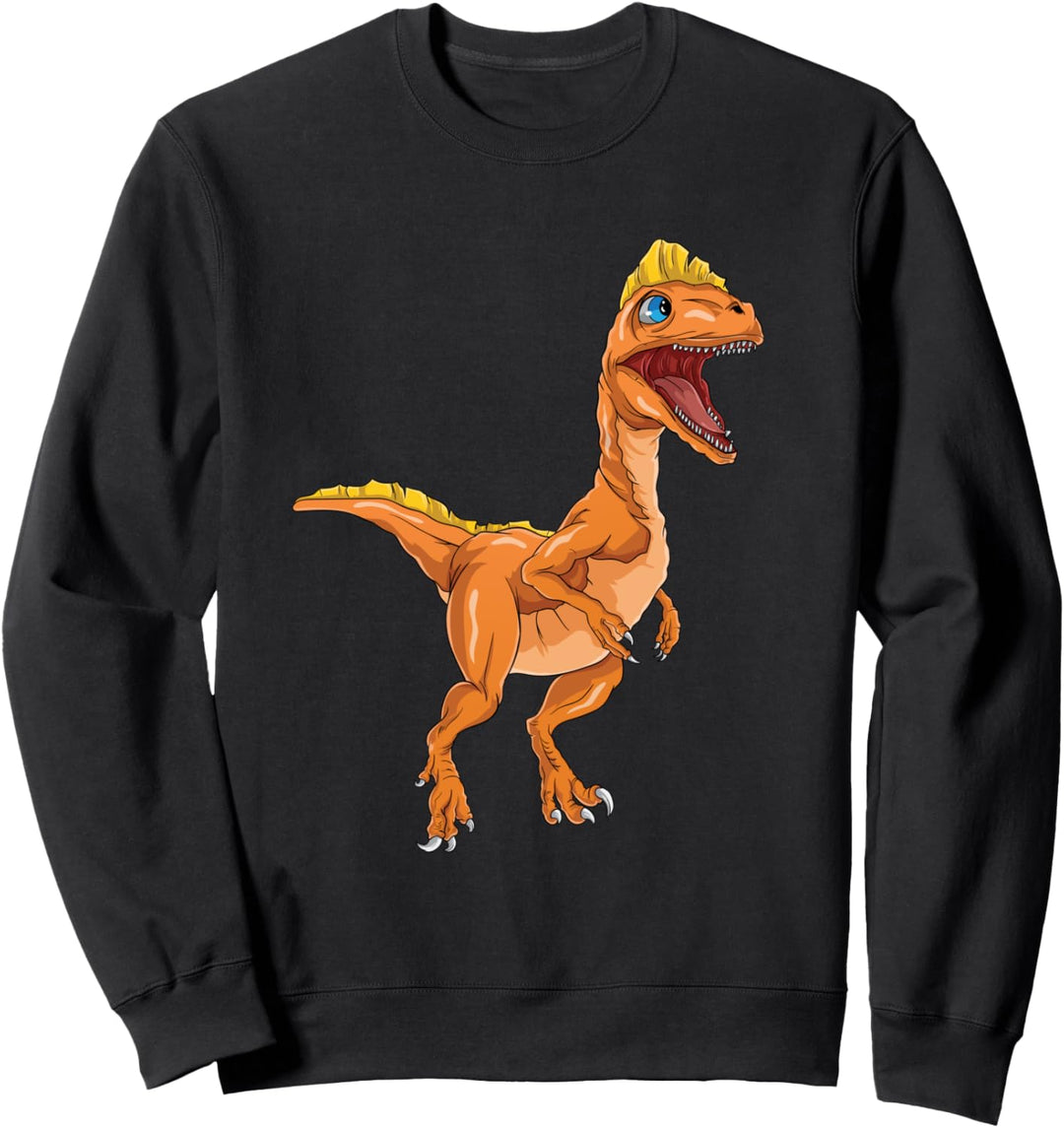 Deinonychus Dinosaurier Saurier Sammlung Jungen Mädchen Dino Sweatshirt