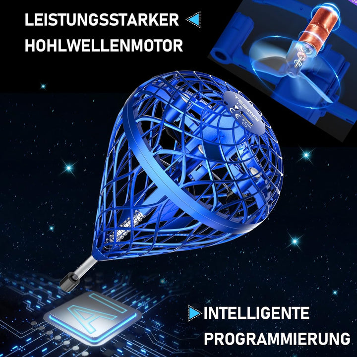 360°-Flip Hover Fliegender Ball Für Kinder und Erwachsene, Federbelastetes Flugball Spielzeug & Magi