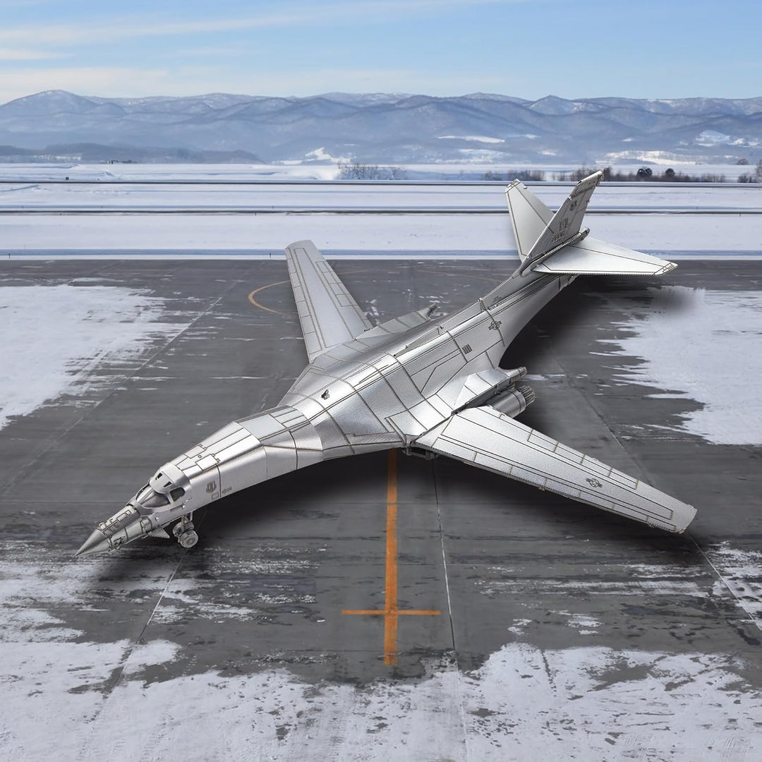 Piececool 3D Puzzle Metall B-1 Bomber Lanze, 3D Metall Puzzle Luftfahrzeuge, Modell Kämpfer für 340