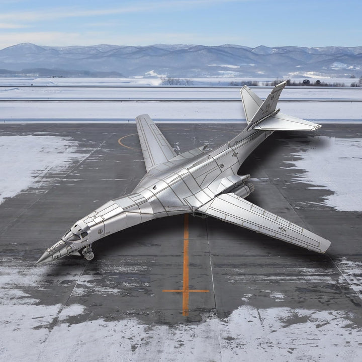 Piececool 3D Puzzle Metall B-1 Bomber Lanze, 3D Metall Puzzle Luftfahrzeuge, Modell Kämpfer für 340
