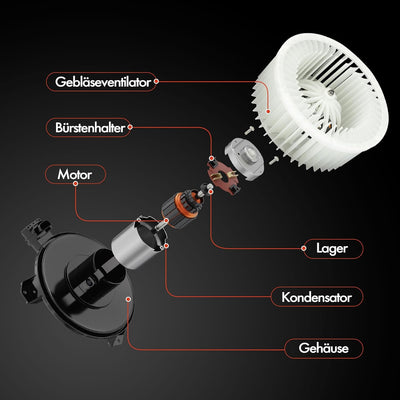 Frankberg Heizungsgebläse Gebläsemotor Kompatibel mit Q7 2006-2015 C.a.y.e.n.n.e 2002-2010 A.m.a.r.o