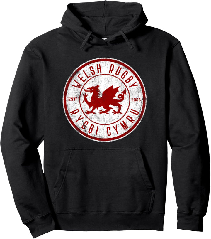 Cymru Souvenir Wales Rugby Top - Welsh Rugby Football Pullover Hoodie