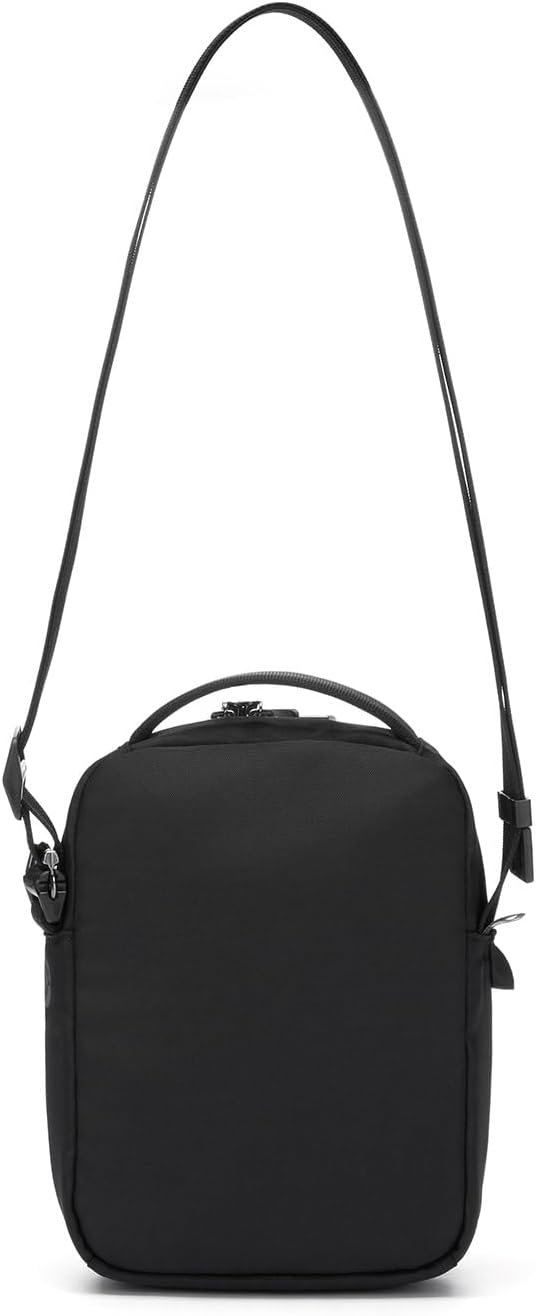 Pacsafe Pacsafe V Companion Crossbody Umhängetasche, Unisex, für Erwachsene Jet Black, Jet Black