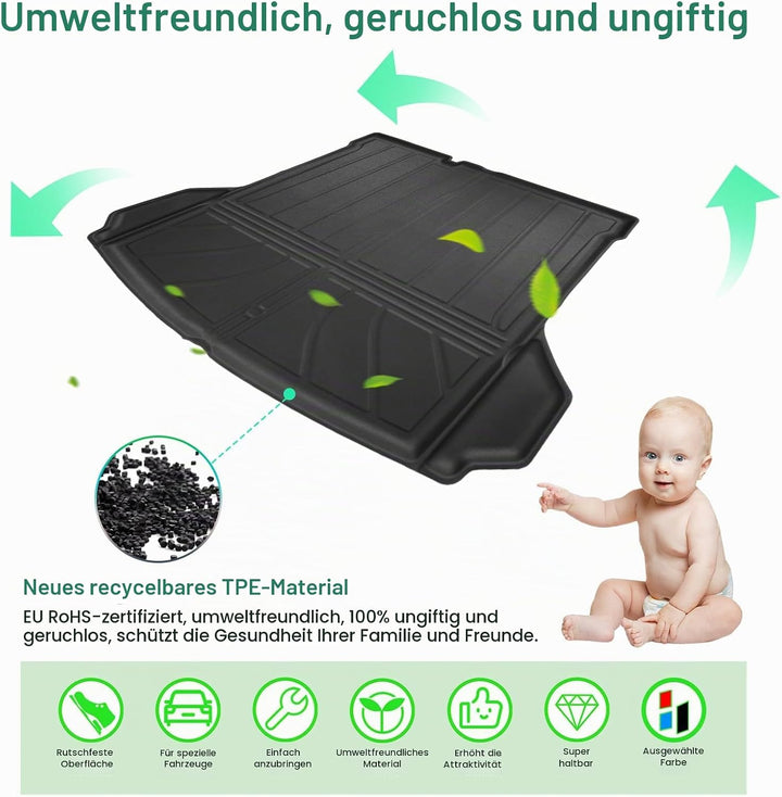 GAFAT Kompatibel mit Cupra Tavascan 2025 2026/ V-W ID.4 2021-2025 2026 Kofferraummatte, Tavascan VZ