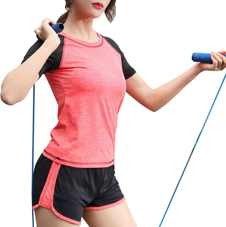 ODWTMRK Jogginganzug Damen Trainingsanzug Sets Yoga Kleidung Anzug 5er-Set Sportbekleidung Laufbekle