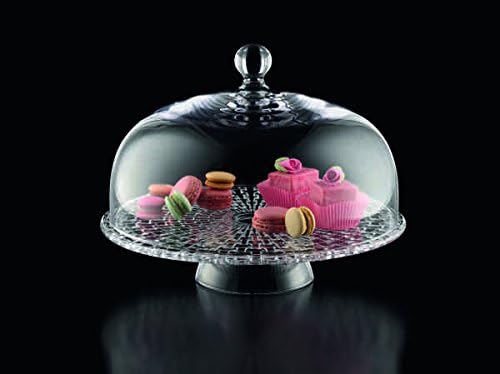 Spiegelau & Nachtmann Tortenplatte a.F. mit Haube STK/1 7502/2tlg Bossa Nova UK/1 K, Glas, klar, Ø 3