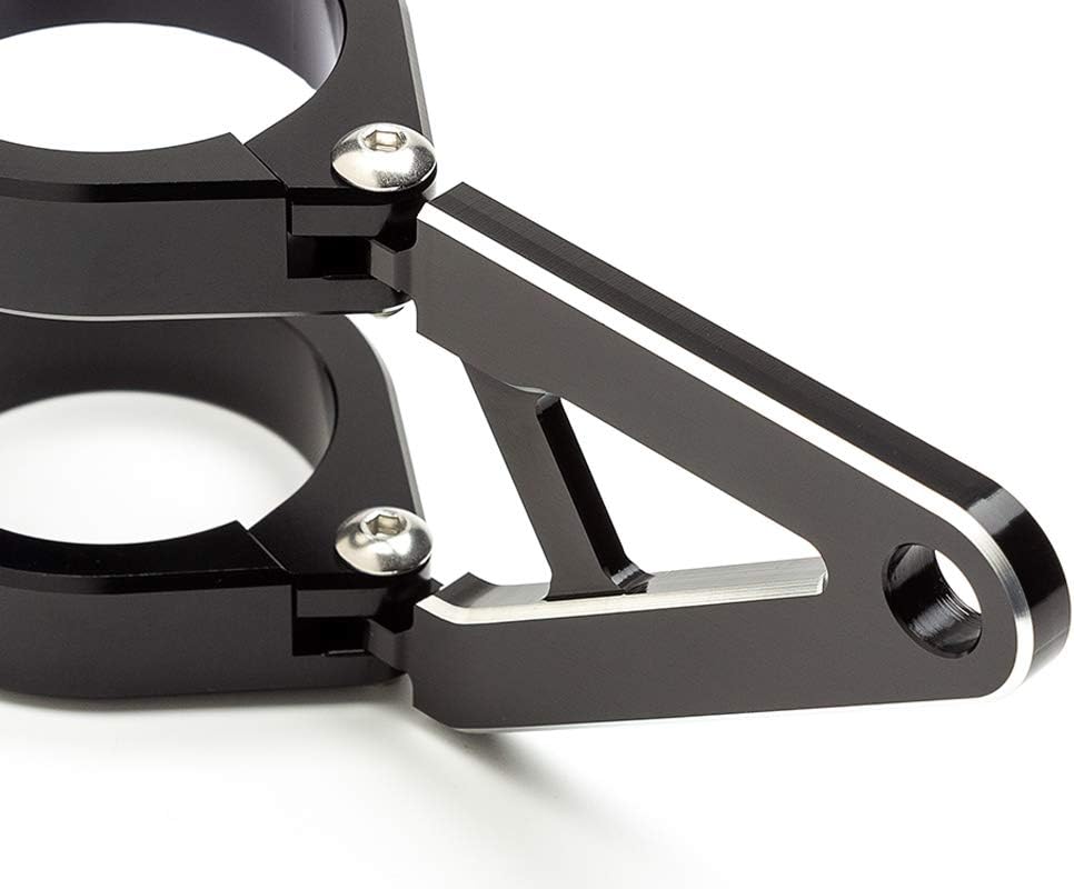 Motorrad Scheinwerfer-Halter mit Kurzen Arme Für Massgefertigt Projekt Motorrad - Schwarz, 58-59mm,