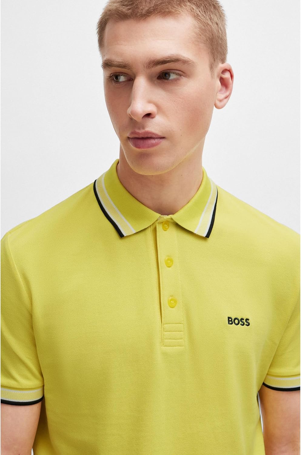 BOSS Herren Paddy Polo S Bright Yellow730, S Bright Yellow730