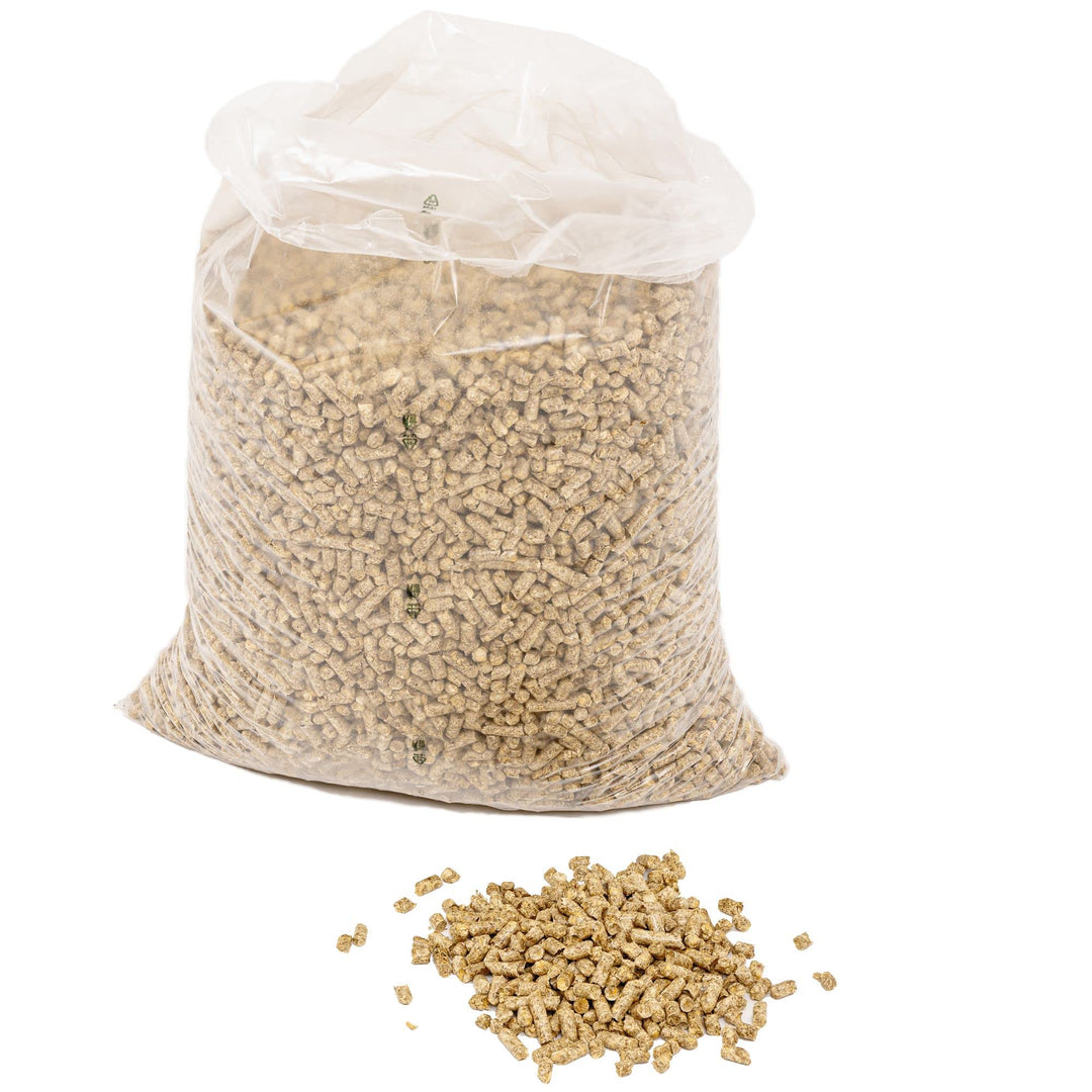 Jumbogras® Einstreu-Pellets aus Miscanthus|Elefantengras als Gross-Tier & Pferdeeinstreu, statt Stro