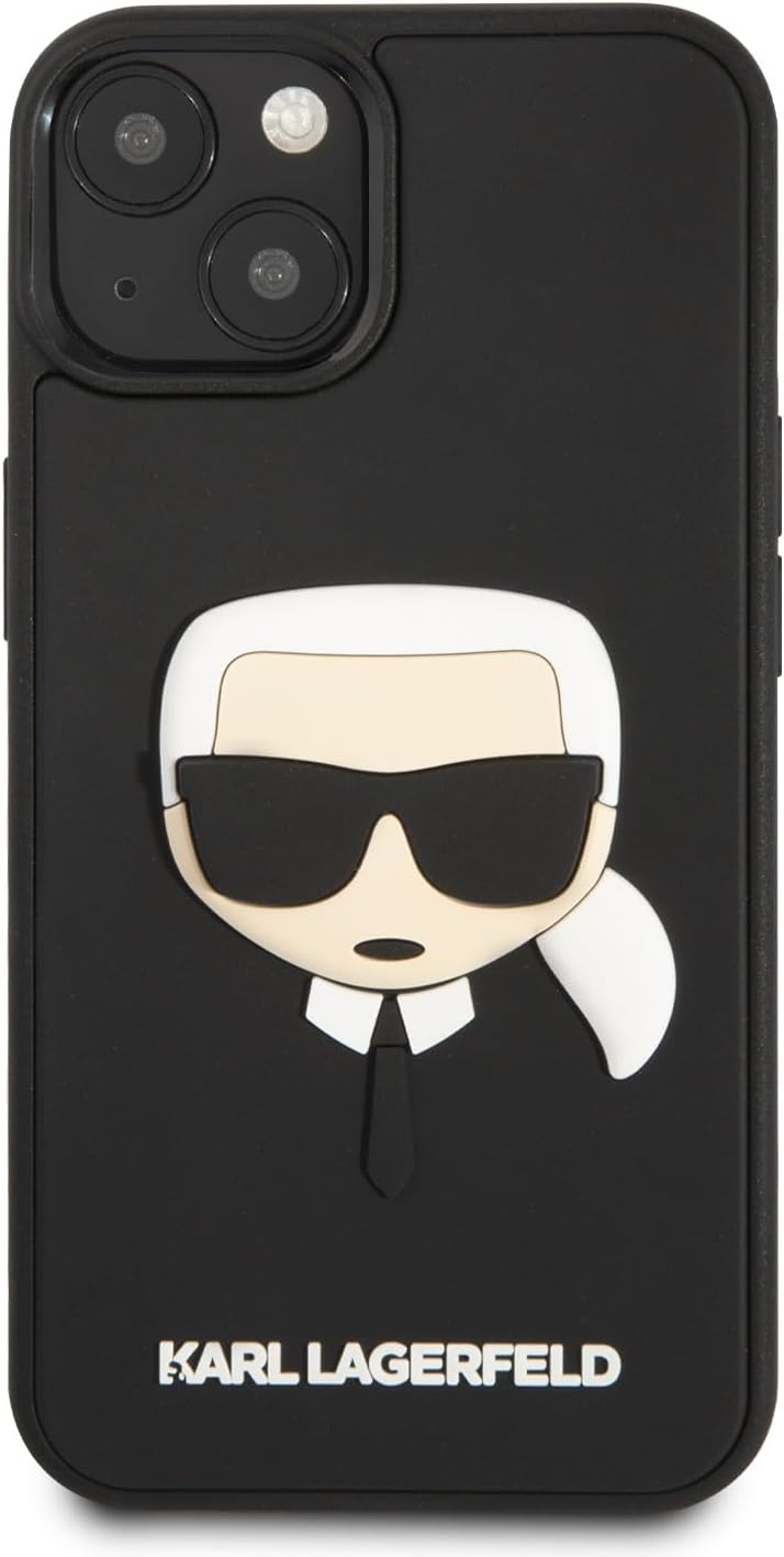 KARL LAGERFELD KLHCP14MKH3DBK hülle für iPhone 14 Plus 6,7" schwarz/Black hardcase 3D Rubber Karl`s
