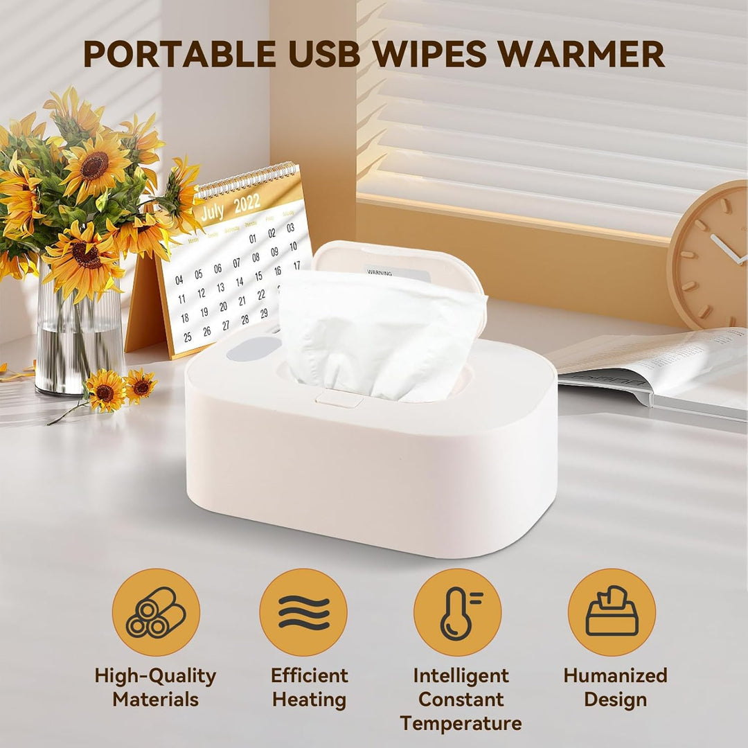 Einstellbar 40 ℃ - 60 ℃ Wischtuchwärmer,Wischtuchwärmer Für Babys, 3 Temperaturmodi Baby-Feuchttuchs