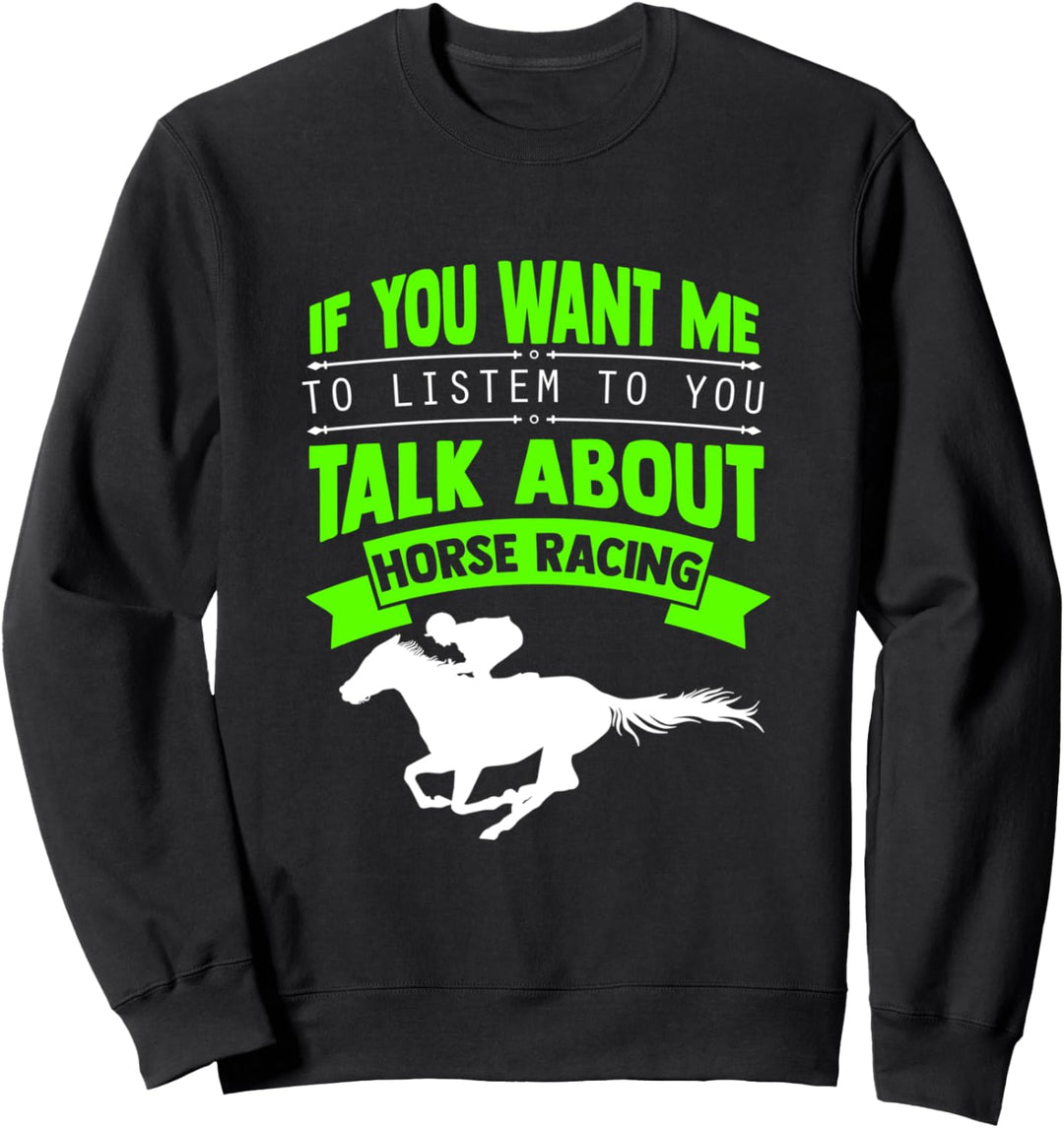Pferderennen, Rennsport Jockey Pferderennen Pferde Sweatshirt